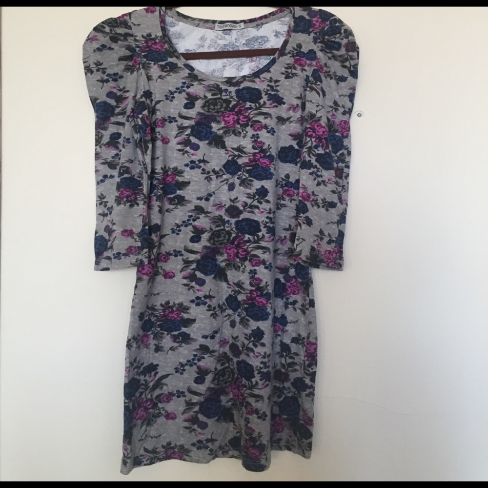 Long Floral Shirt Dress