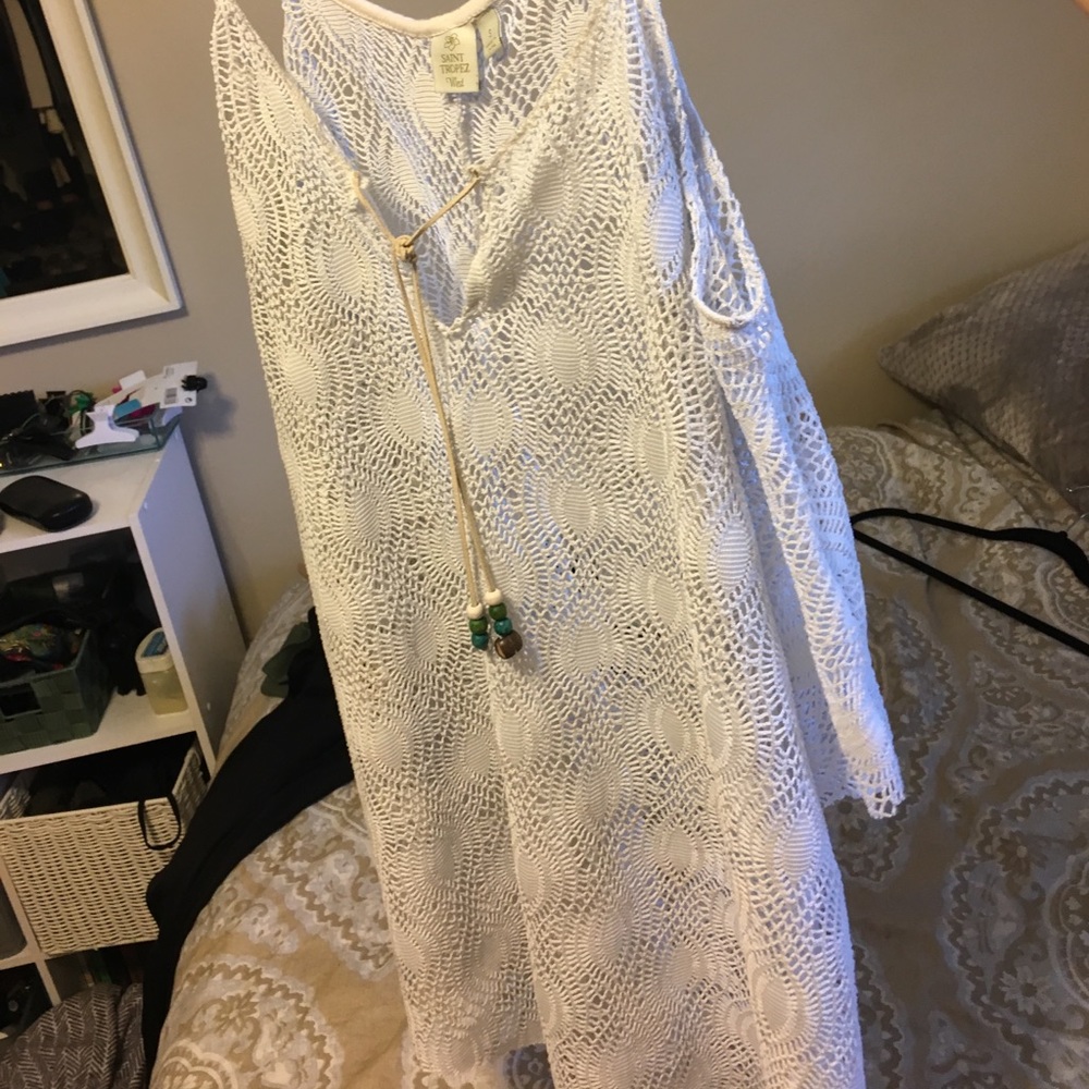 Saint Tropez West lacey design beach cover up
