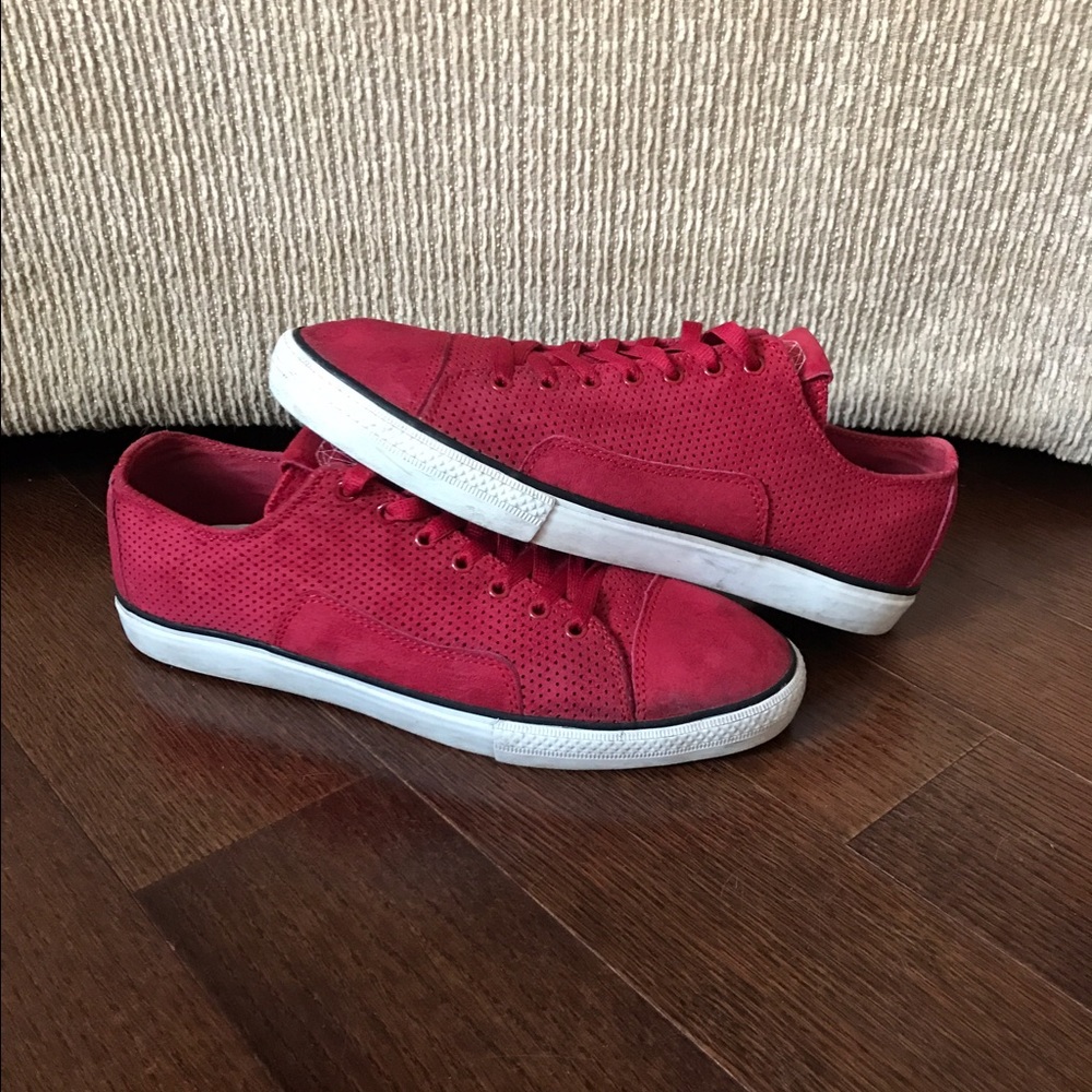 Diamond Supply Co red suede brilliant lows - Picture 1 of 5