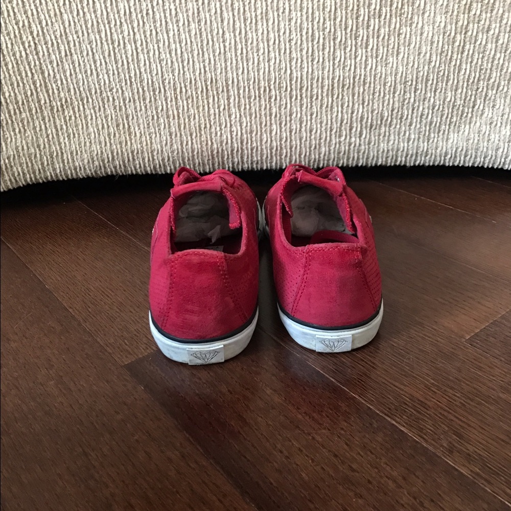 Diamond Supply Co red suede brilliant lows - Picture 5 of 5