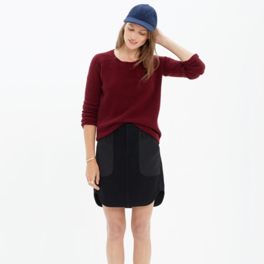 Madewell Skirt with Quilted Pockets