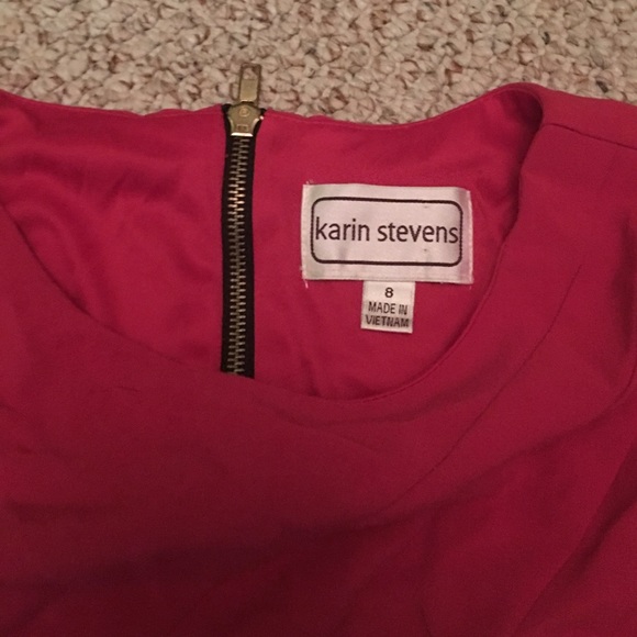 Red business dress - Picture 3 of 4