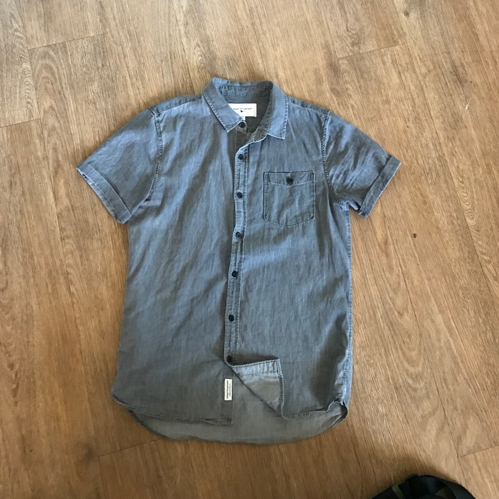 Modern Amusement casual shirt, gray, short sleeve