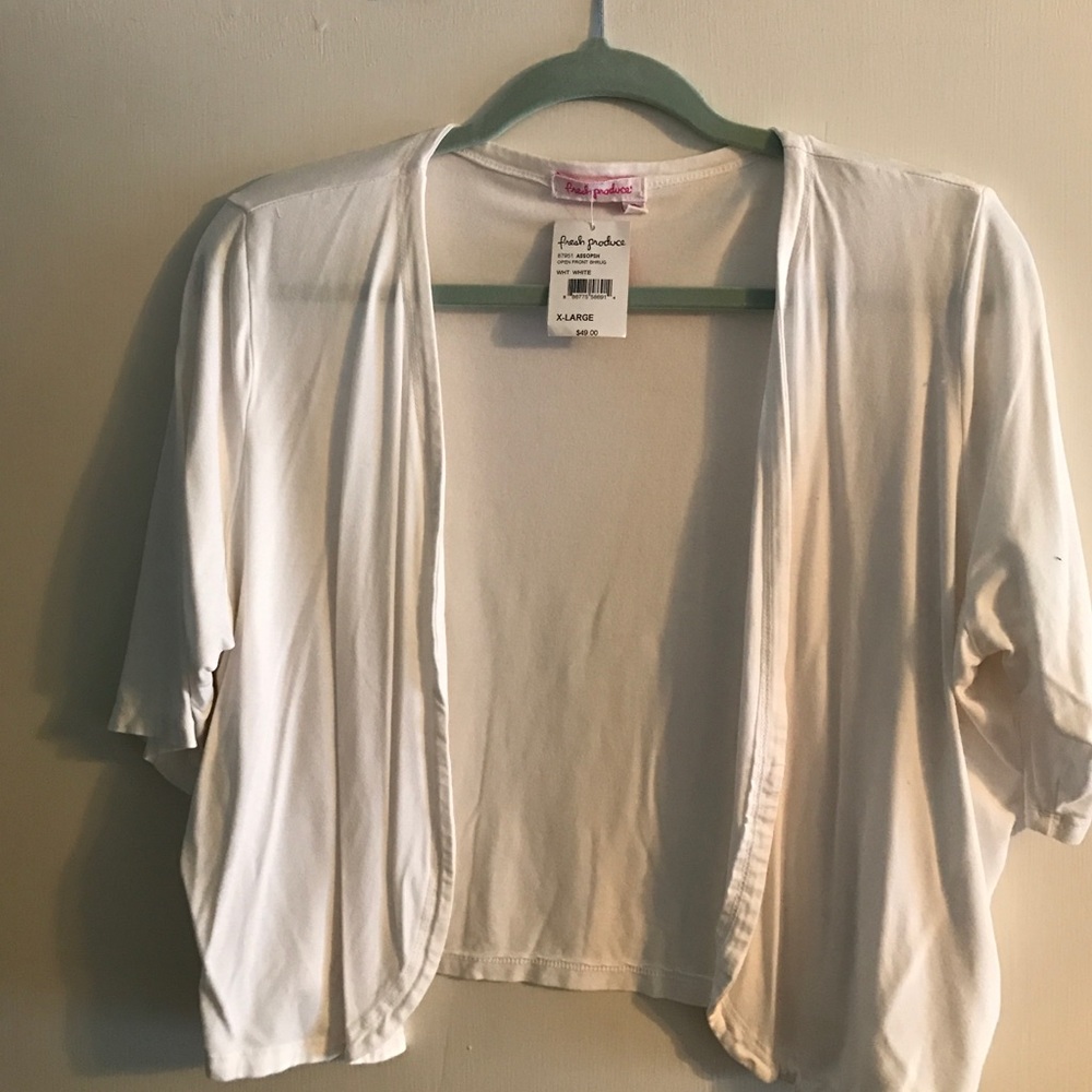 Open Front Shrug. NWT