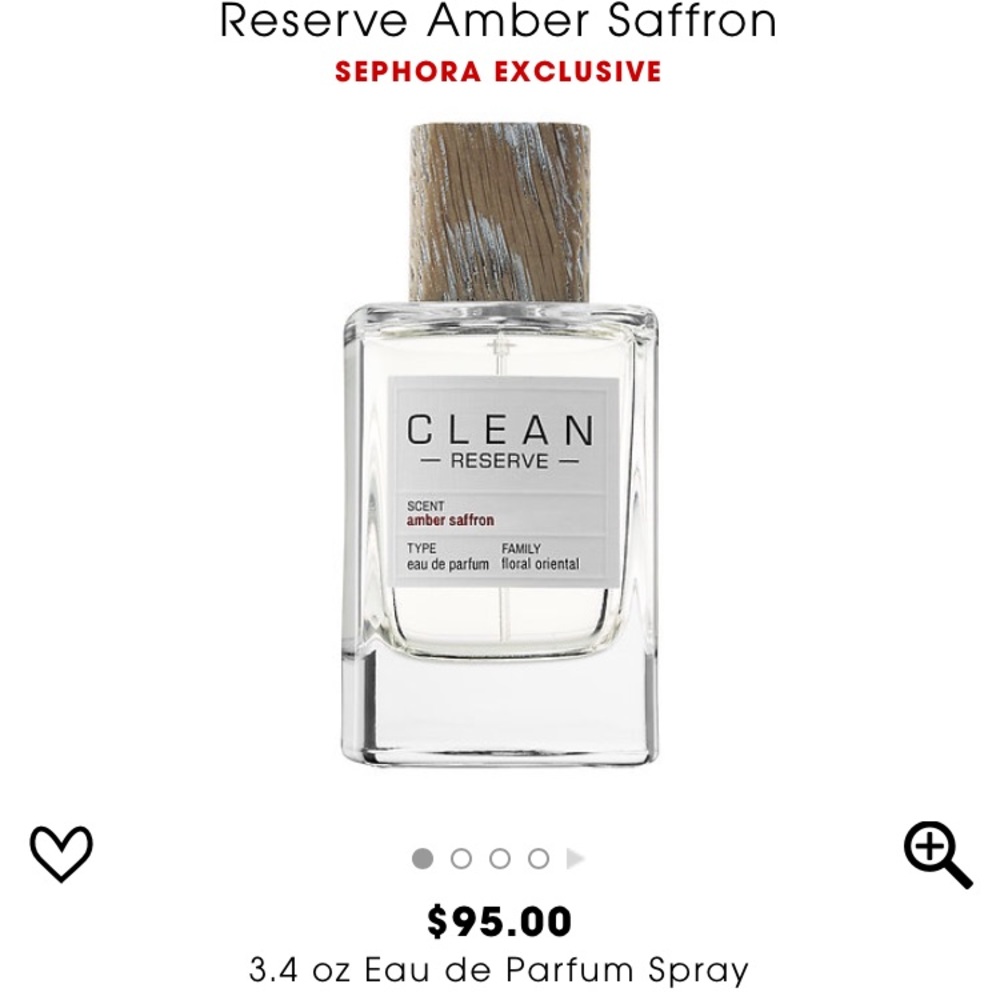New in box CLEAN Reserve Amber Saffron.