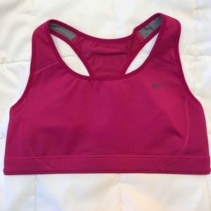 Nike wine colored sports bra