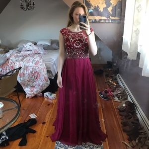 Red prom dress