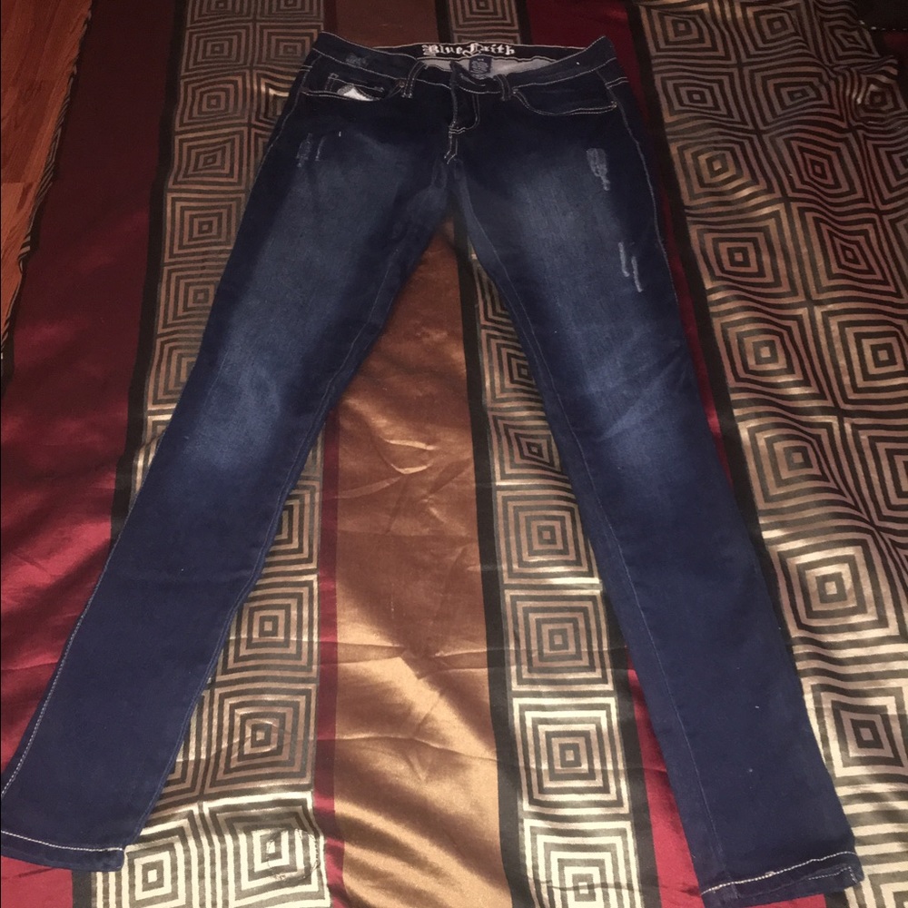Stretch skinny jeans, size 3/4