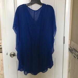 Electric blue cocktail dress by Express