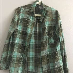 Blue and grey flannel