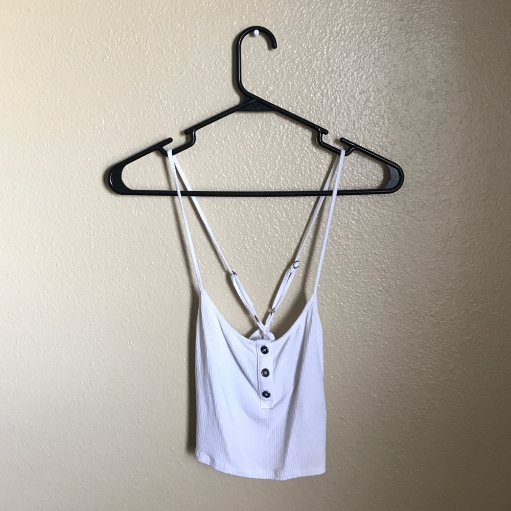 Forever 21 cross cross back crop top