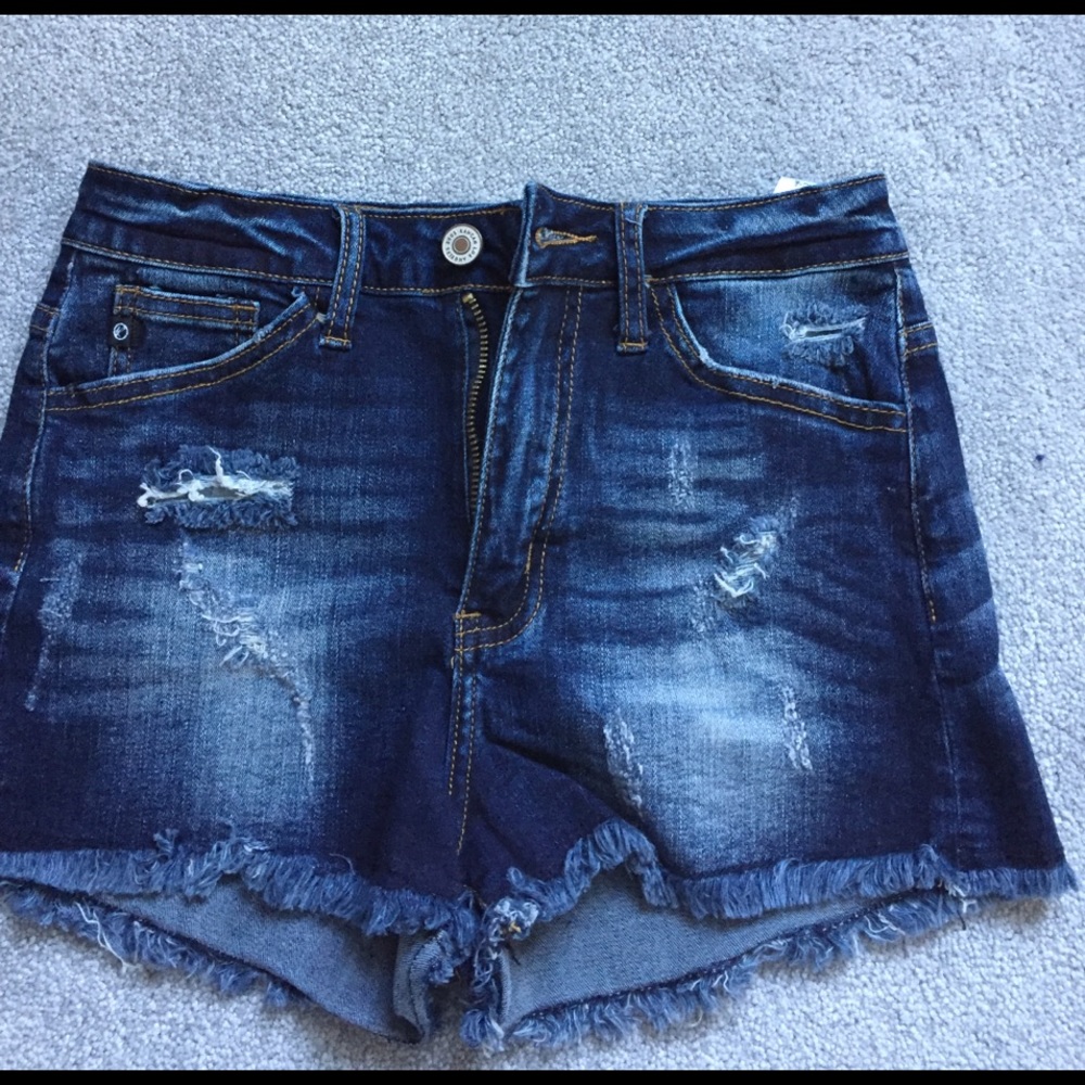 Distressed Jean Shorts