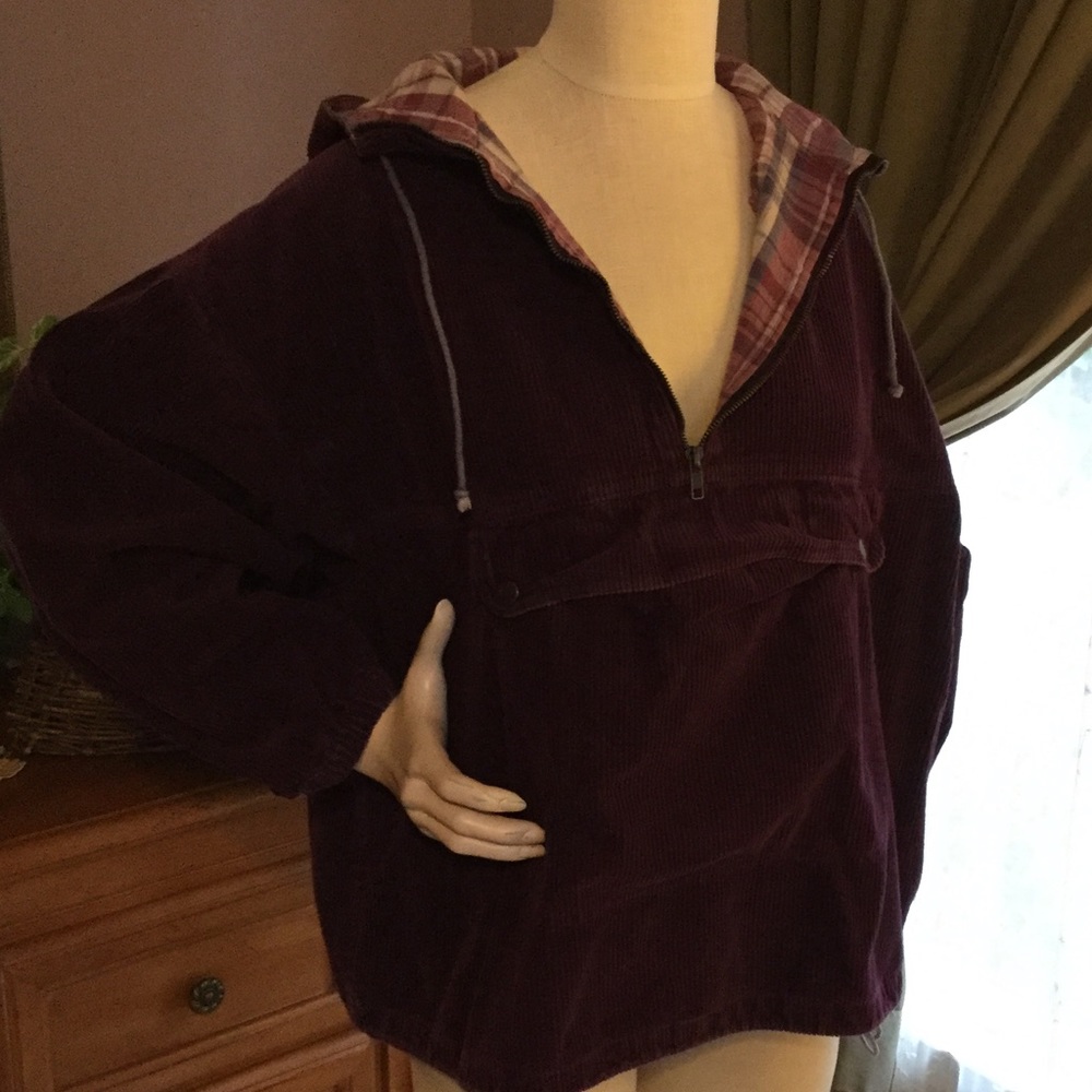 Christopher Banks plum corduroy hoody