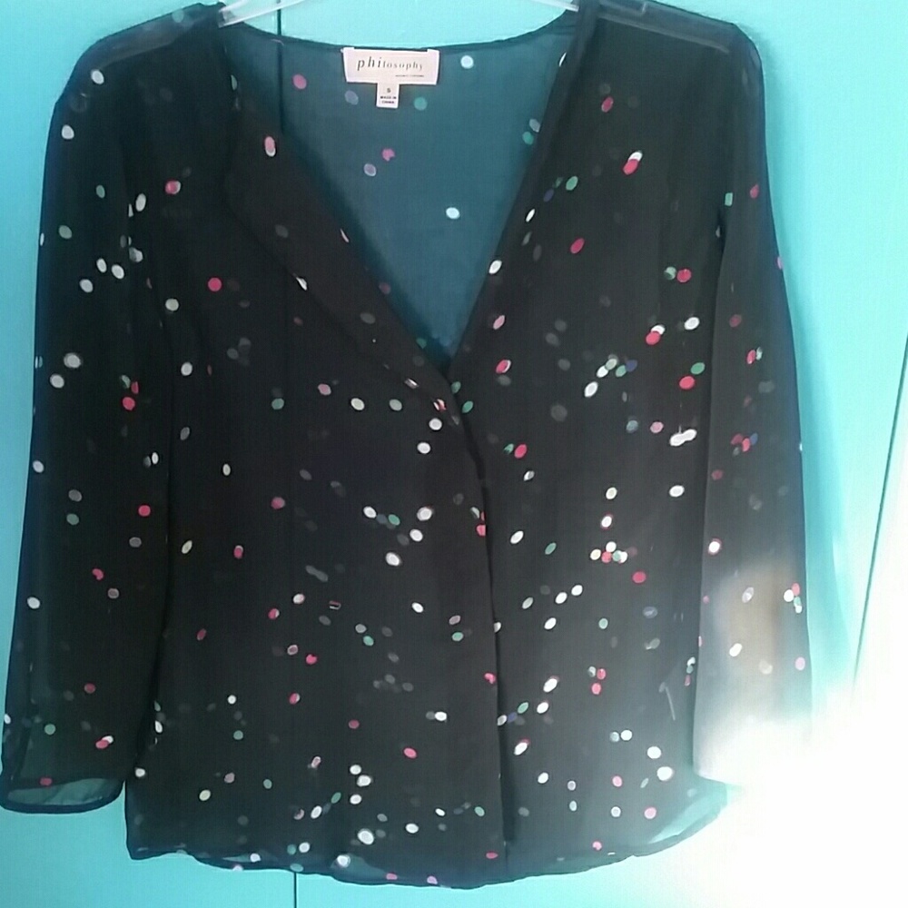 philosophy sheer shirt