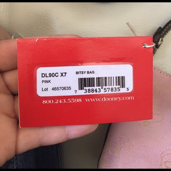 NWT Dooney & Bourke pink Bitsy Bag - Picture 7 of 8