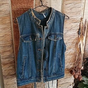 Free People Denim Vest
