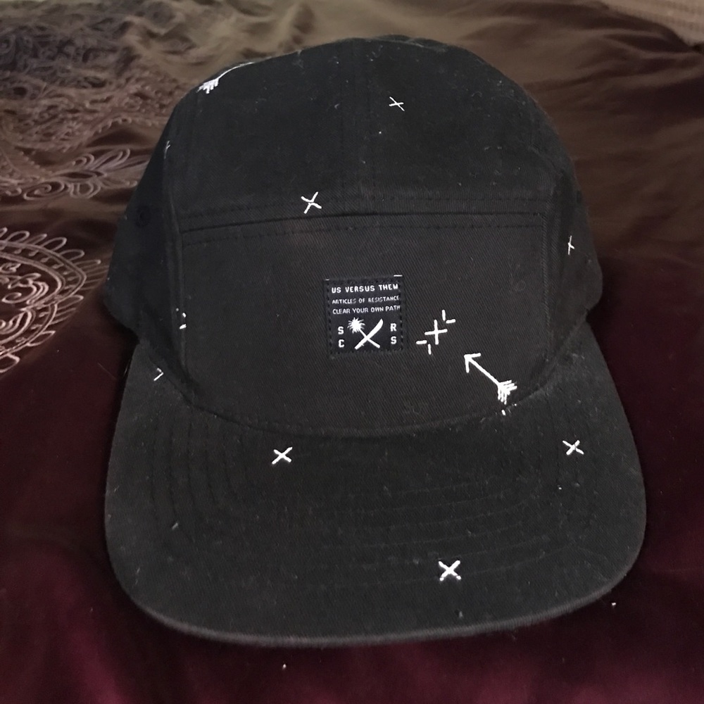 Us Versus Them Black Five Panel Hat