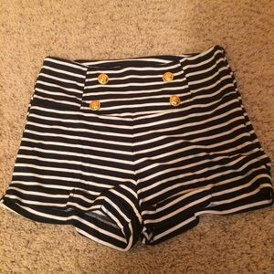 NWOT High waisted pinup rockabilly sailor shorts