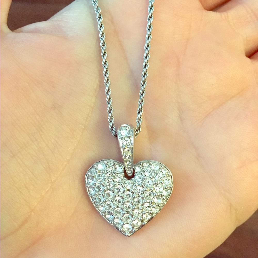 Swarovski crystal heart necklace