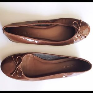 Talbots Jilly Patent Leather Ballet Flat, Cinnamon