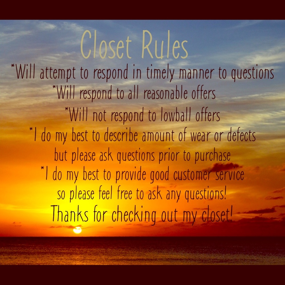 My Closet Rules