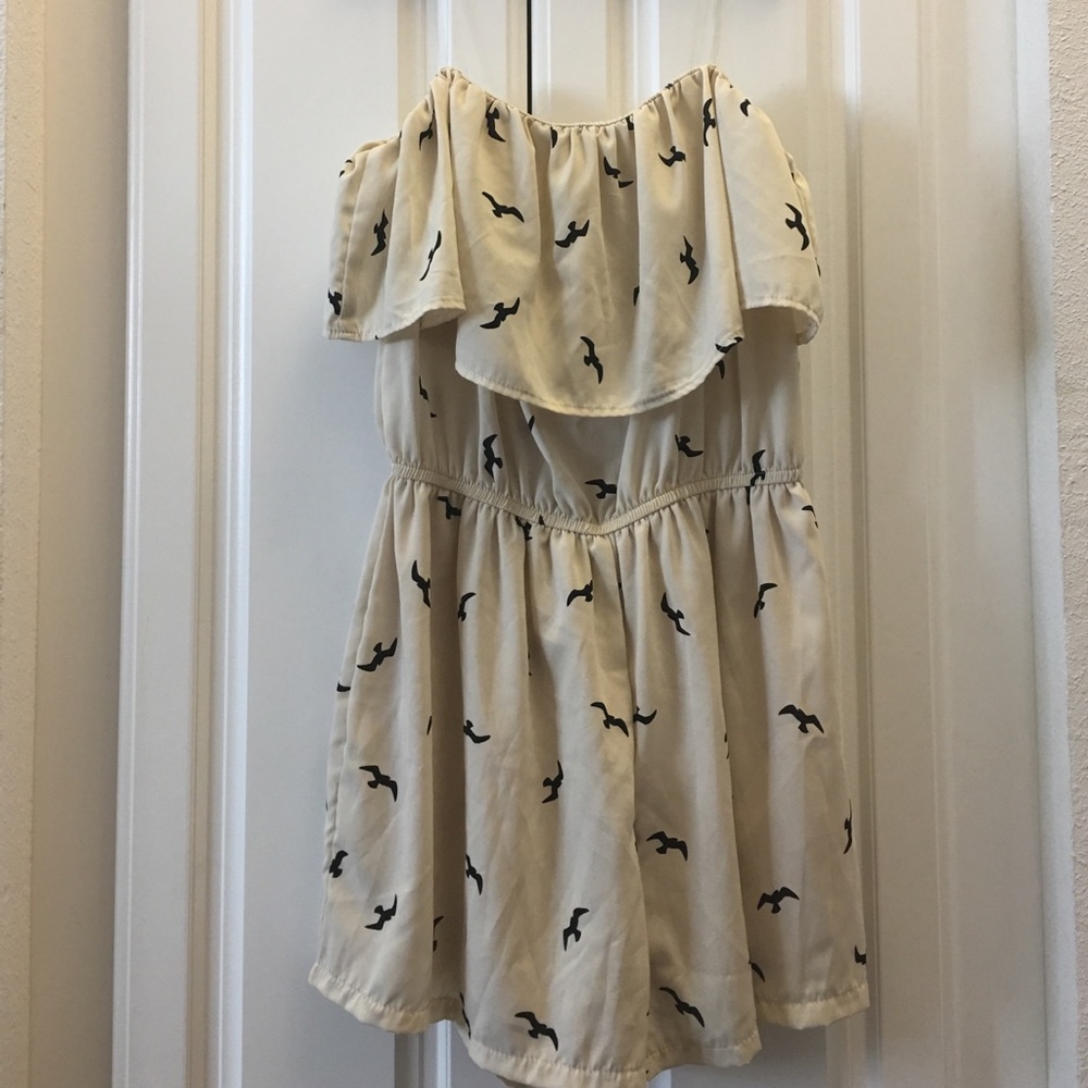 Juniors' Strapless Romper