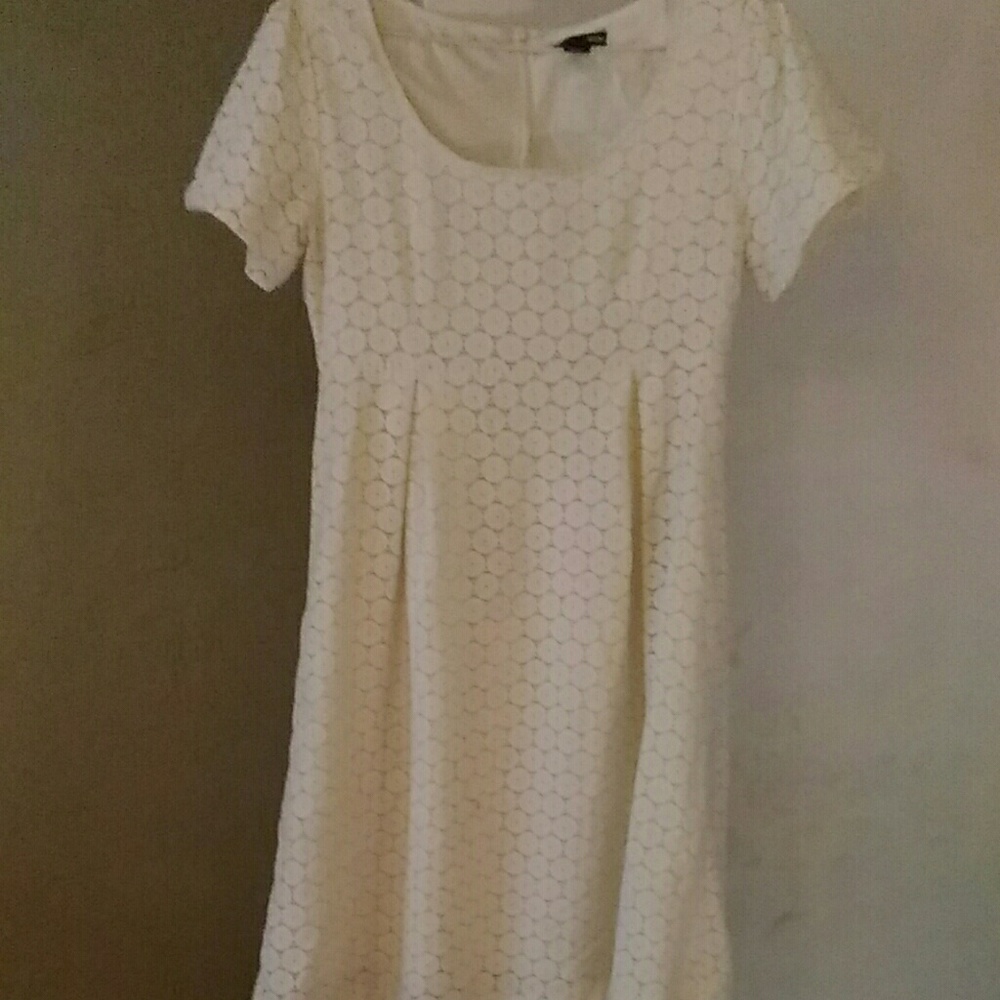 H&M ivory lace dress