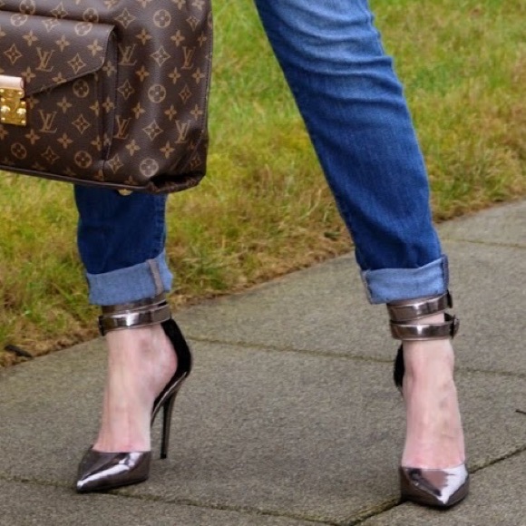 Steve Madden Shoes - Platinum ankle wrap heels Steve Madden Shoes - Platinum ankle wrap heels
