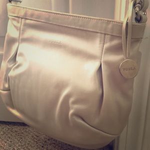 White Furla Purse with bag