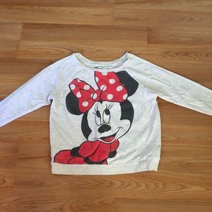 Minnie Mouse crop top long sleeve