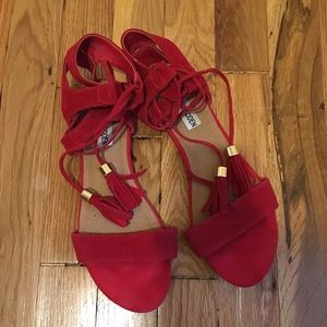 Steve Madden Strap Sandals with Tassels