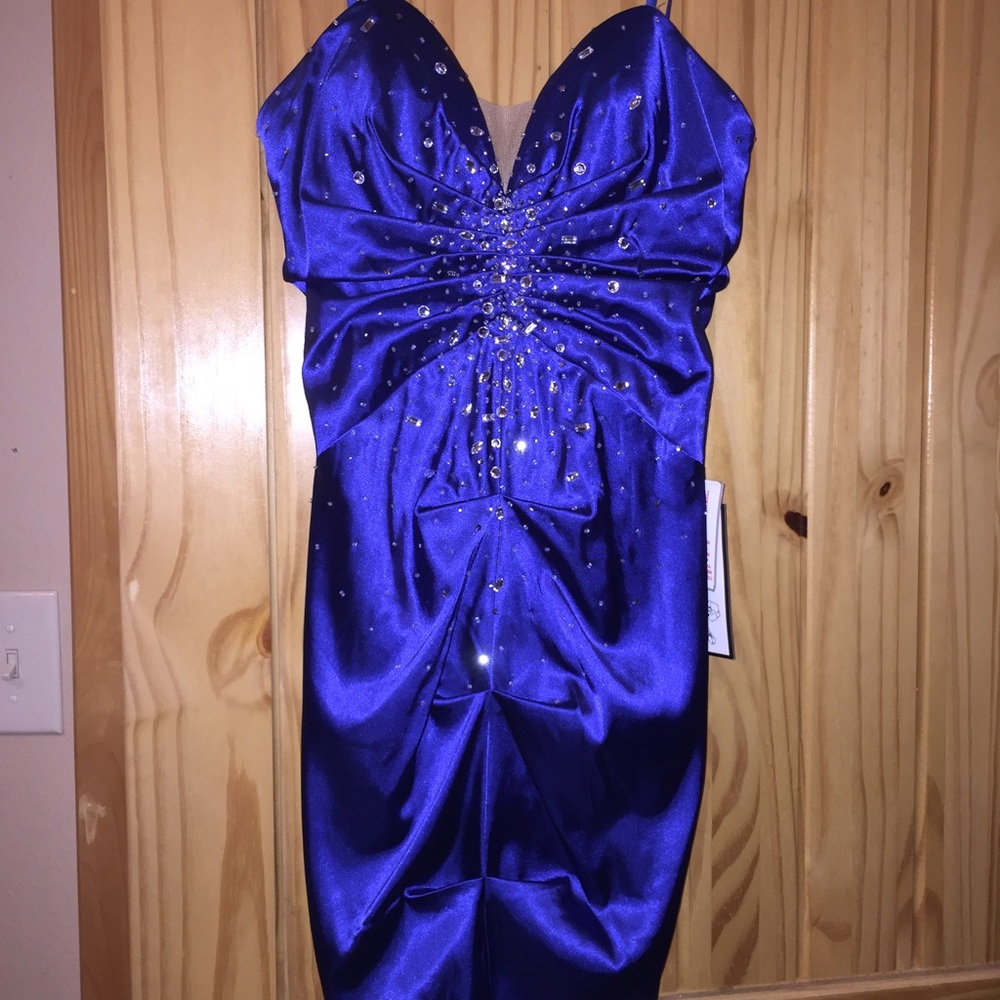 Short blue homecoming/prom/formal dress