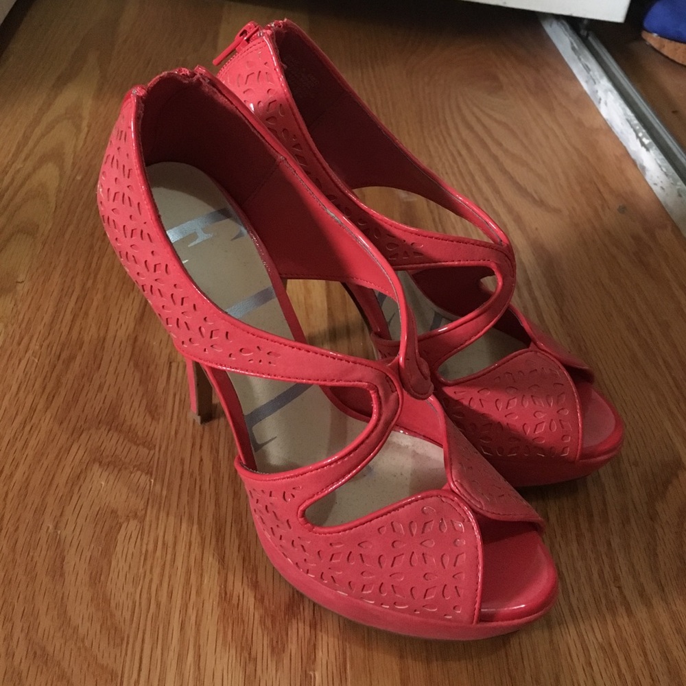 Coral heels