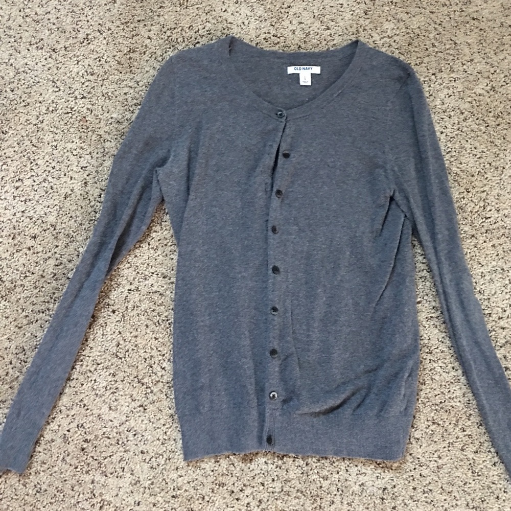 Soft gray cardigan
