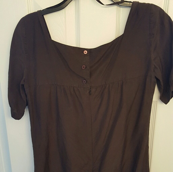 Brown Dress with Lace Detail - Picture 2 of 6