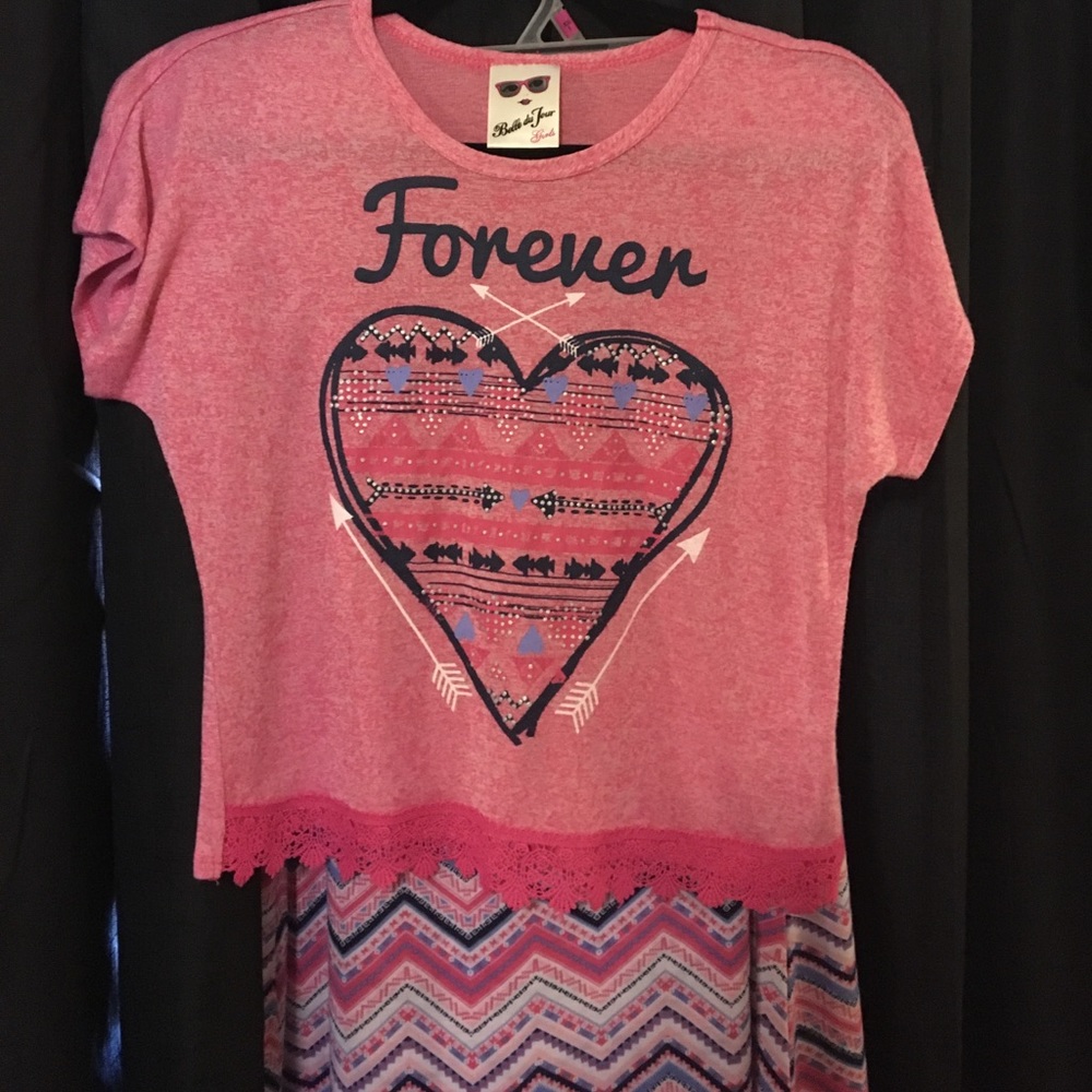 Kids maxi skirt and top