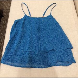 Light Blue/Dark Blue Tank Blouse