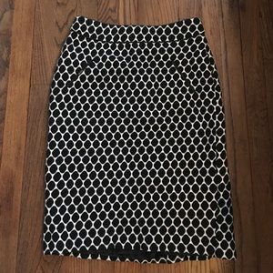 Polka Dot Pencil Skirt