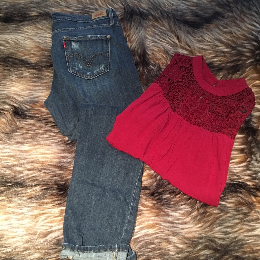 Levi's boyfriend jeans