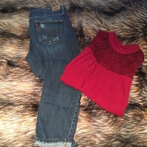 Levi's boyfriend jeans