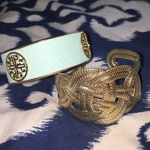 Cuff and thick bangle set