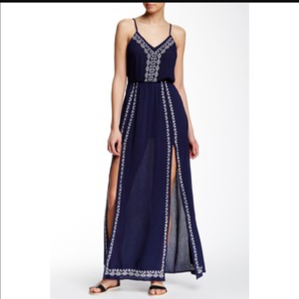 Lush Embroidered Maxi Dress