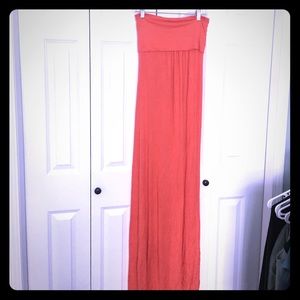 Strapless maxi dress