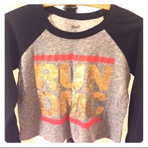Vintage style 3/4 sleeve "Run DMC" shirt