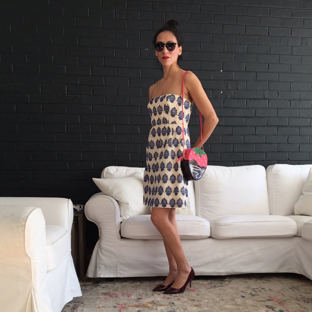 XS Medallion Print J. Crew dress