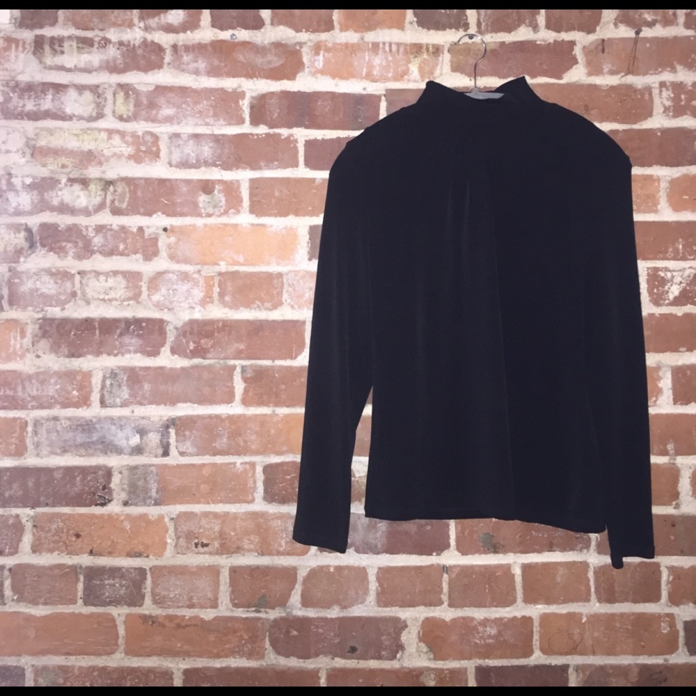 NWT Black Mock Turtleneck Blouse