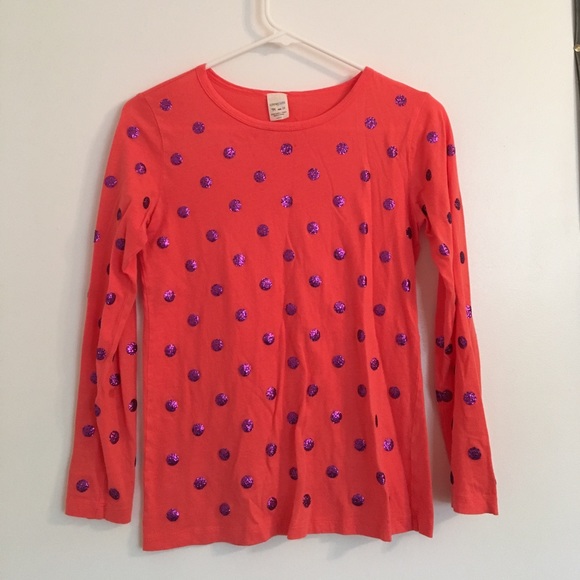 Crew Cuts Long Sleeve with Sequin Polka Dots - Picture 1 of 3