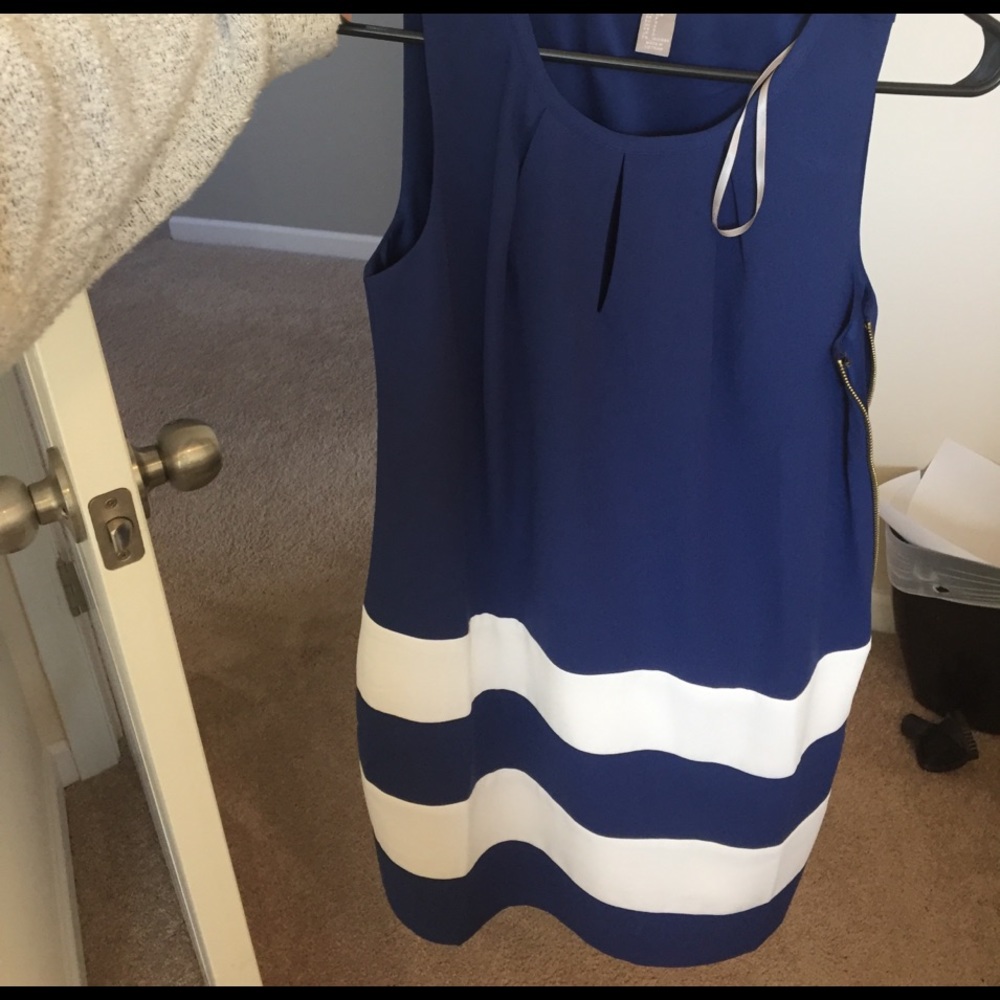 Forever 21 blue and white dress