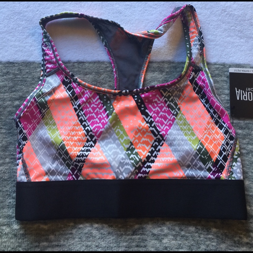 NIB The Player Racerback Sport Bra X-Small