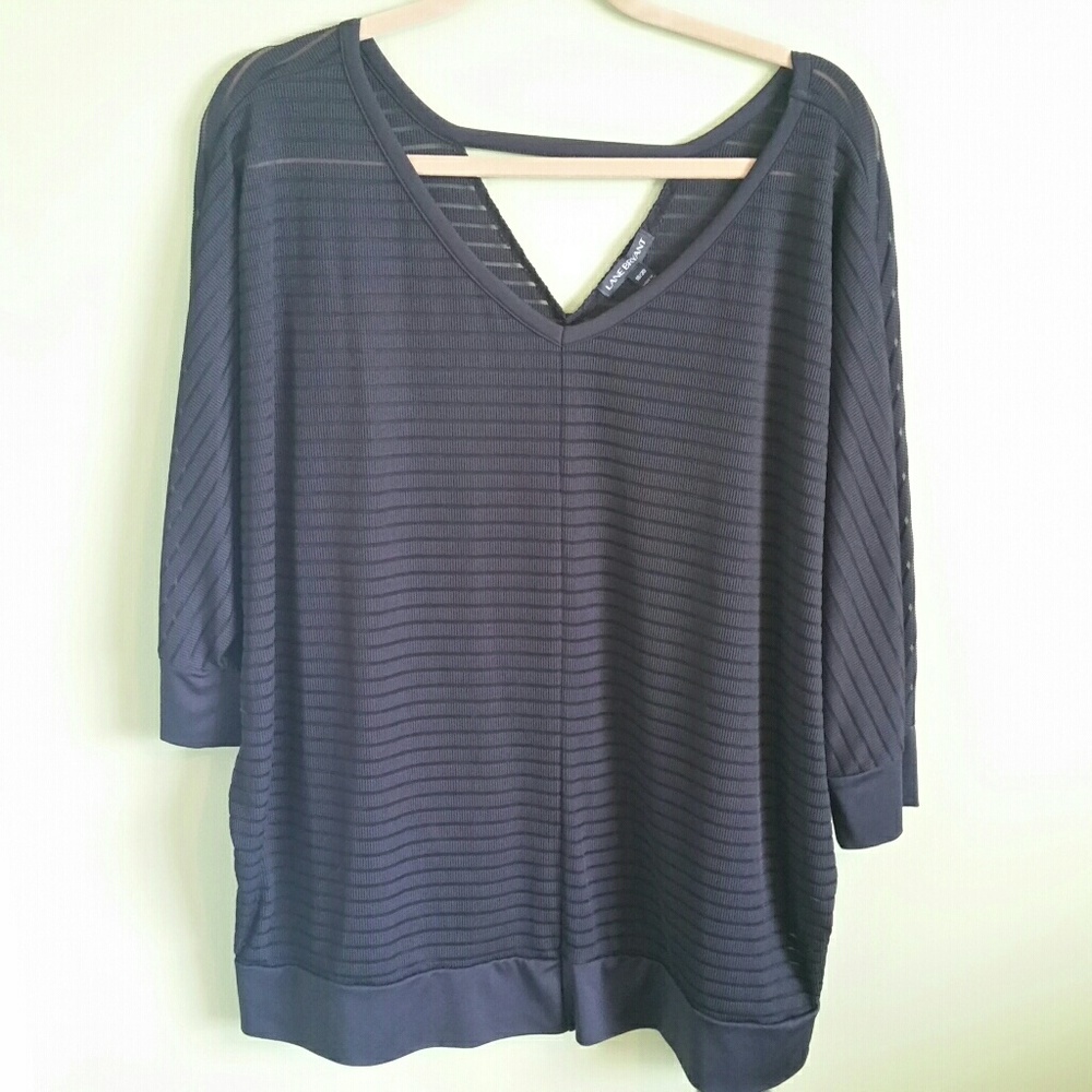 Plus size mesh blouse